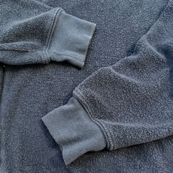 Women Alo Yoga Crew Neck Fleece Sweatshirt in Dark Blue Size Small - Picture 6 of 8